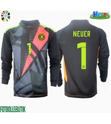 Tyskland Manuel Neuer #1 Målvakt Hemmatröja EM 2024 Långärmad